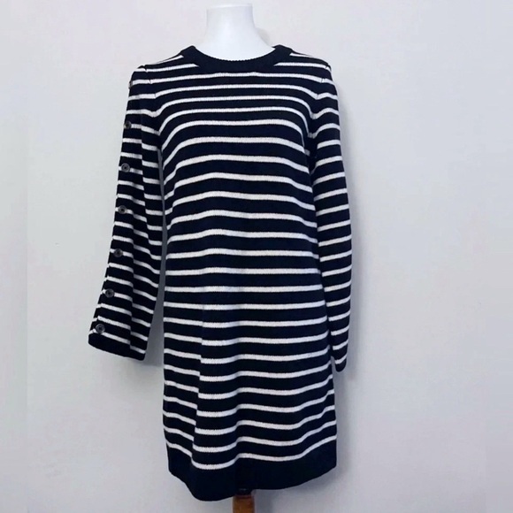 Madewell wool button sleeve dress small oversized sweater dress - Picture 2 of 7